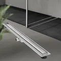 Duschrinne Bodenablauf Abflussrinne Duschablauf befliesbar 2in1 Edelstahl 100 cm