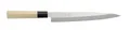 HENDI Yanagiba Messer, lange Klinge, für Sashimi und Sushi, extra scharf, japanisches Design, japanisches Messer, Sashimi Messer, Klingenlänge: 270mm, 405x35x(H)22mm, Edelstahl, Pappelholz