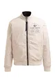 Camp David Herren Wende-Blouson mit Logo Prints Light Sand/Blue Navy, Xxxl