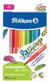 10 Pelikan Fasermaler colorella brushpen, 10er Kartonetui