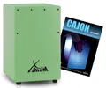 XDrum Cajon KC-37 Kinder-Cajon & Schule Set,Snare-Effekt durch stimmbare Gitarrensaiten, Inkl. Innensechskantschlüssel, Kleine Cajon speziell für Kinder - Nur 36 cm hoch