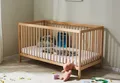 Kids Collective Kinderbett Babybett Gitterbett 60x120 und 70x140 cm herausnehmbare Sprossen (mit Lattenrost und herausnehmbaren Sprossen ab Geburt bis zum 3. LJ), 70x140 cm in natur