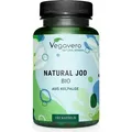 Vegavero Natürliches Jod | 180 Kapseln | aus Kelp Algen | 150 μg Jod pro Kapsel | vegan