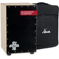 XDrum Cajon Peruana Black Wood (3 mm Schlagplatte, 9 mm Birkenkorpus, 48 cm hoch, inkl. Rucksack-Tasche)