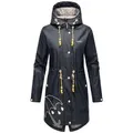 Marikoo Outdoorjacke Dancing Umbrella mit einer großen Kapuze blau M (38)
