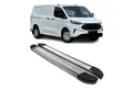 OMAC Kfz-Schmutzfänger Seitenschweller für Ford Tourneo Custom 2023-2025 L1 Alu 2 tlg, 2-tlg., Rutschfest, Haltbar, Aerodynamik