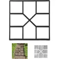 5 X Betonform Im Set, Schalungsform Zum Selber Gießen, Gussform Für Gehwegplatten, 40x40cm, Robuster Kunststoff, Schwarz