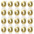 max K O M F O R T 20x SET Einbaustrahler + GU10 für 230V gold Schwenkbar rund Einbau Spots Decken Strahler Leuchte Spots Deckenleuchte Lampe Einbauleuchte Einbaurahmen 104S-TP GD