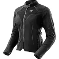 Rebelhorn Jax wasserdichte Damen Motorrad Textil Jacke, schwarz, Größe 8XL