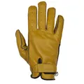 Helstons Motorradhandschuhe Hiro Sommer Leder Soft Gold-Schwarz, Schwarz/Gold, T11