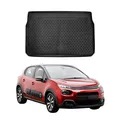 Kofferraummatte Kofferraumwanne für Citroen C3 2016-2024 Gummi TPE Schwarz