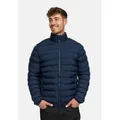 Indicode Steppjacke Herren INBjarne Herrenjacke Daunen-Optik Leichte Steppjacke mit elastischen Bündchen und Stehkragen blau XXL (46)