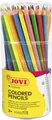 Jovi Buntstifte Woodless, holzfrei, 3-kant Form, ab 3 Jahren, bruchsicher, 84 Stück in 12 verschiedenen Farben