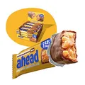 AHEAD Veganer Süßigkeiten Riegel – Salted Peanut Caramel – 16 x 35g – Keto Riegel mit zuckerfreier Schokolade – nur 5g Net Carbs pro Low Carb Süßigkeit - Verbesserte Rezeptur