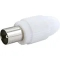 Schwaiger Koaxial Stecker Kst11 532 Weiß, 1 Stk. F-stecker