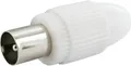 Schwaiger Schwaiger Koaxial Stecker KST11 532 weiß, 1 Stk. Strom-Adapterkabel