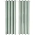 Blumtal Verdunklungsvorhänge, Grün, Kunststoff, Rechteckig, 117x138 cm, Oeko-Tex® Standard 100, Wohntextilien, Gardinen & Vorhänge, Verdunkelungsvorhänge