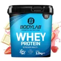 Bodylab24 Whey Protein Pulver, Erdbeer & weißen Chocolate Chunks, 1kg