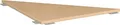Gera Möbel S-617508-BU Verkettungsplatte Dreieck 90 Grad Lissabon, 80 x 80 x 25 cm, buche
