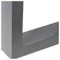 Melko Tischbein Tischbeine Tischkufen 2er-Set aus Stahl in Grau Hairpin Leg Tischfüße, langlebig und pflegeleicht grau 64 cm x 40 cm