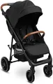 CARETERO ELMA Kinderwagen Buggy mit Liegefunktion Klappbar, 8,5 kg - Schwarz