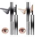 2 Stück Mascara Metallbürste,Ironeye Mascara3d Curling Eyelash Iron Mascara,Lang und Gelockt,Schnell Trocknend,Wasser- und Wischfest,für Natürliche und Schöne Wimpern (Schwarz + Braun)