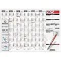 TOBJA Wandkalender XXL Seniorenkalender 2025 abwischbar inkl. Stift, Senioren Kalender Demenzkalender Kalender weiß
