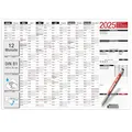 TOBJA Senioren Kalender 2025, abwischbarer Jahresplaner mit großen Feldern & Extras für Demenzkranke – Wandkalender inkl. wasserlöslichem Stift, wichtige Notrufnummern & tägliche Erinnerungen