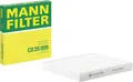 MANN-FILTER Innenraumfilter Kabinenluftfilter CU 26 009 Pkw Transporter 254mm