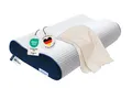 casimum Nackenstützkissen Orthopädisches Nackenkissen ERGO VARIO, 60x30cm, höhenverstellbar, Füllung: Memory Foam (Memory Schaum), Bezug: Beige, ergonomisches Nackenkissen, orthopädisches Kissen