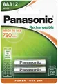 1x2er Blister-Panasonic Akku für DECT Schnurlos Telefon AAA-Micro NiMH 750 mAh