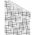 LICHTBLICK ORIGINAL Fensterfolie Stars Schwarz, blickdicht, strukturiert, selbstklebend, Sichtschutz schwarz 100 cm x 100 cm