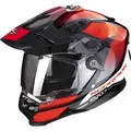 Scorpion ADF-9000 Air Trail, Endurohelm - Schwarz/Rot - S