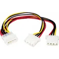 StarTech Lp4 To 2x Lp4 Splitter Cable (23 cm, 4 pin PWM) (PYO2L)