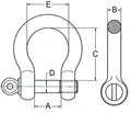 Schäkel geschweift 1Z TK 8,5t