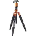 Rollei Compact Traveller NO.1 Dreibeinstativ Arbeitshöhe=30 - 140 cm Orange