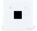 Etherma eTOUCH-hybrid Einbauthermostat mit 2 Relaisausgängen, 16A, 18-27°C, weiß