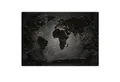 LANA KK Metallschild magnetische Weltkarte Blechschild XXL, deutsche Beschriftung