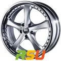 RH Alurad RAU Vesuv silber mit Edelstahlhorn 9.5x18" ET49 LK5 112 ML 158 Aluf...