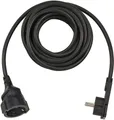 Brennenstuhl H05VV-F3G1,5 mit Kischu u. Flachstecker Verlängerungskabel, Typ F (Schuko), Typ F (Schuko) (500 cm)