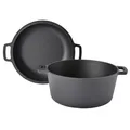 Dutch Oven 6L Gusseisen Deckel Ø 25cm Allzweck-Kochtopf Schmortopf Dopf TAINO
