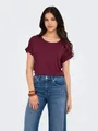 ONLY T-Shirt ONLMOSTER – Kurzarmshirt mit Aufschlag und klassischem Look Viskosemischung, regular fit