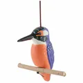 Tangoo Keramik Eisvogel auf Holz, hängend