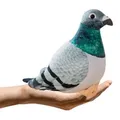Plush Gray Crested Pigeon Mascot 20cm - Grau