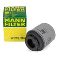 MANN W712/94 Ölfilter für VW AUDI SEAT SKODA 1.2 1.4 TSI TFSI 03C115561H