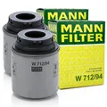 2x MANN-FILTER ÖLFILTER AUDI A3 VW GOLF PASSAT POLO SEAT IBIZA SKODA W 712/94