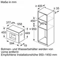 Kaffeevollautomat Einbau CTL7181B0 schwarz 19bar 2,4l Mahlwerk Touch