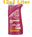 12x1 Liter MANNOL Maxpower 4x4 75W-140 GL 5 Getriebeöl Limited Slip 75W140