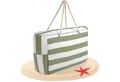 BigDean XL-Strandtasche große Badetasche mit Reißverschluss Schwimmbad Tasche Saunatasche (Packung, 1-tlg., 1 stk), Waschbar bei 30°c