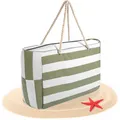 Strandtasche XXL Tasche große Badetasche mit Reißverschluss Schwimmbad